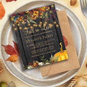 Rustic floral budget bridal shower Invitation