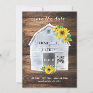 Rustic Floral Country Chic Photo Save the Date