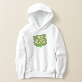 Rustic Floral Design on Green Background