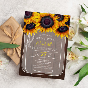 Rustic floral elegant sweet sixteen birthday party