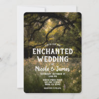 Rustic Floral Enchanted Forest Tree Wedding Woods 