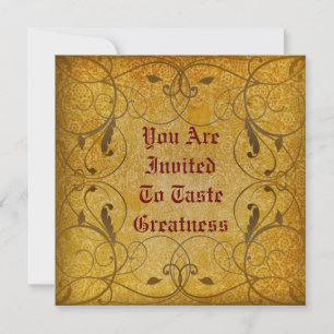 Rustic Floral Invitation