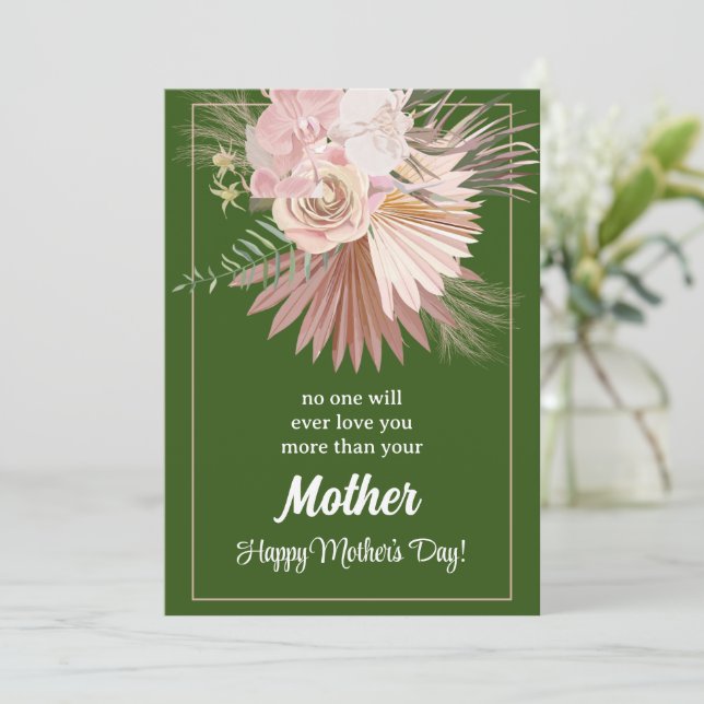 Rustic Floral Mother’s Day Card – Blooming Togethe (Standing Front)