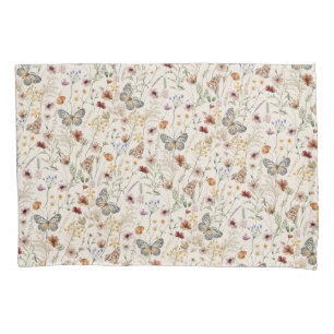 Rustic Floral Pillowcase