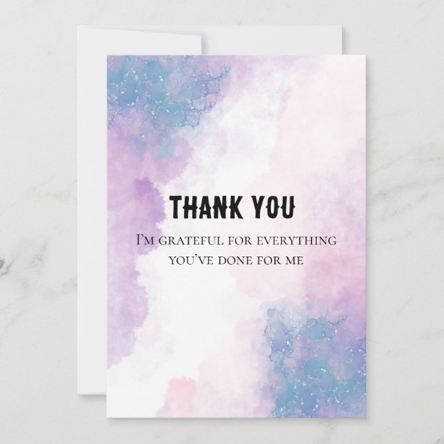 Rustic Floral Thank You Card – Small Business Pack (Front)