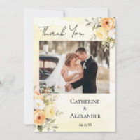 Rustic Floral Watercolor Chic Photo Wedding