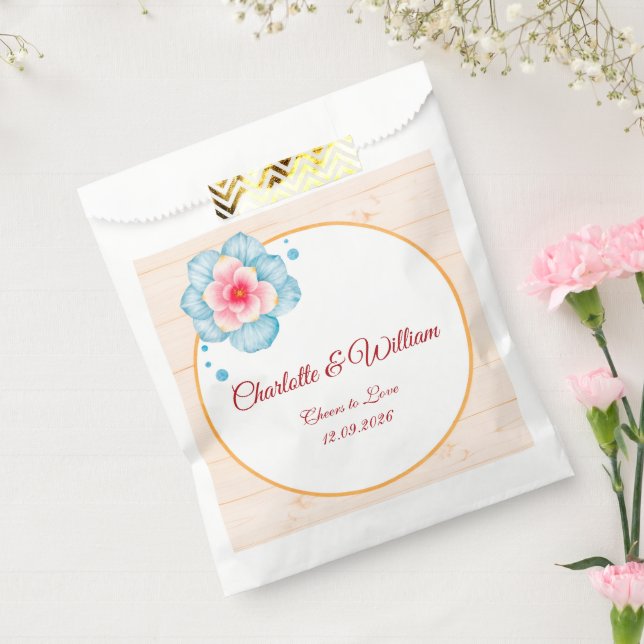 Rustic Floral Wedding Favour Bag (Sealed)