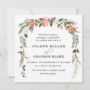 Rustic Floral Winter Botanical Wedding