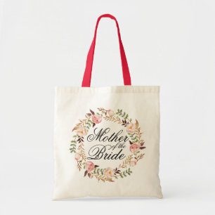 Rustic Floral Wreath Mother of the Bride Tote Bag
