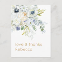 Rustic Florals Birthday Informal Thank You