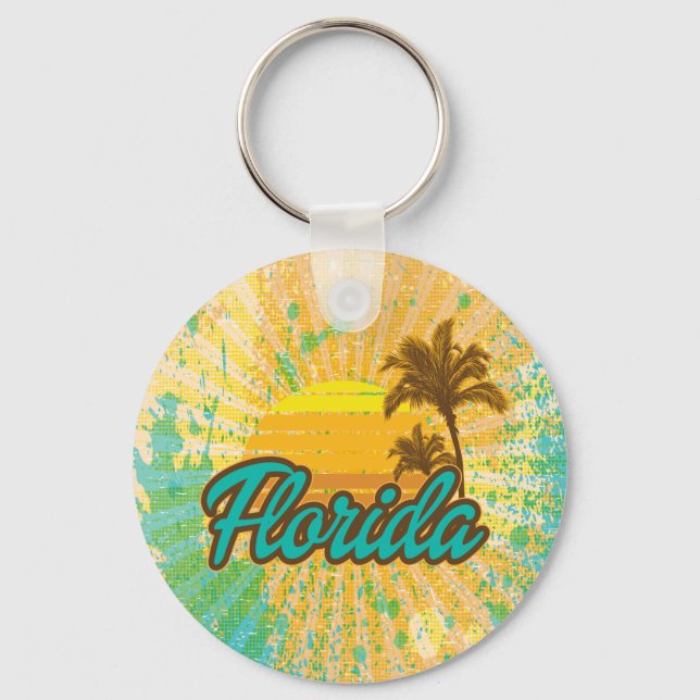 Rustic, Florida Key Ring (Front)