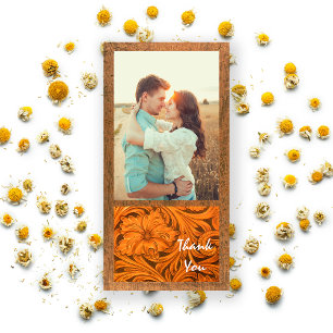 Rustic Flower Country Western Thank You