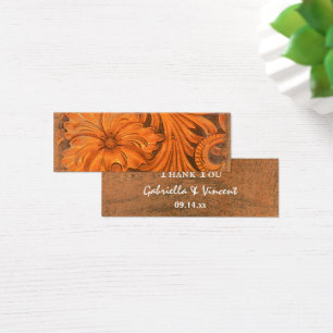 Rustic Flower Country Western Wedding Favour Tags