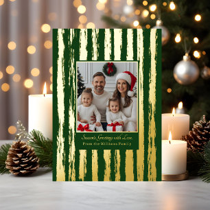 Rustic Foil Christmas Cards Templates 2 Photos