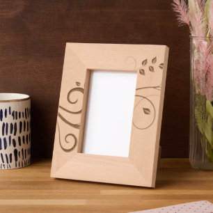 Rustic Foliage Leaves Botanical Photo Etched Frames