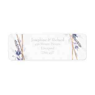 Rustic foliage, summer Return Address Label