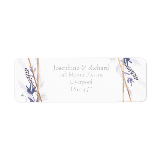 Rustic foliage, summer Return Address Label (Front)