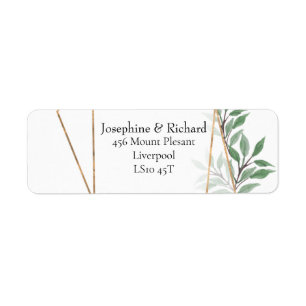 Rustic foliage, summer Return Address Label