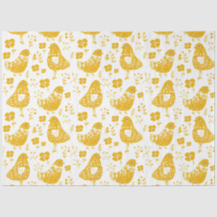 Rustic Folk Art Chicken Decoupage Tissue Paper