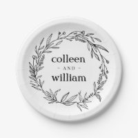 Rustic Folk Wildflower Wreath Wedding