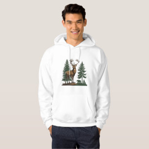 Rustic Forest Deer Hoodie