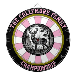 Rustic Forest Deer Target Art Dartboard