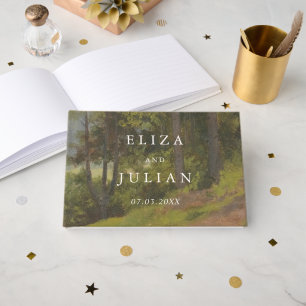 Rustic Forest Elegant Wedding Guest Book