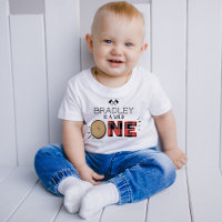 Rustic Forest Plaid Lumberjack Boys 1st Birthday