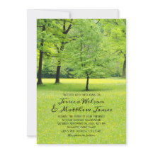 Rustic Forest Spring Tree Greenery Country Wedding