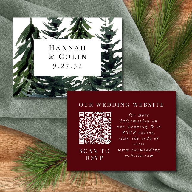 Rustic Forest Tartan Plaid Red Black Green White Enclosure Card (Creator Uploaded)