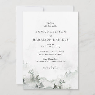 Rustic Forest Wedding Invitation
