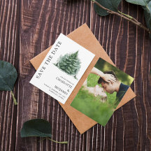Rustic Forest Winter Wedding Photo
