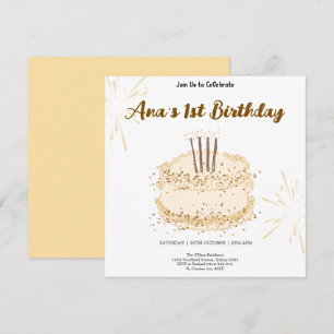 Rustic Forest Woodland Animals Wild One Birthday Invitation