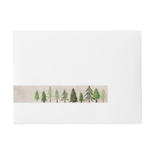 Rustic Forest Wrap Around Return Address Label