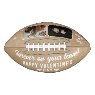 Rustic Forever on your team 2 Photo Valentine's  Football