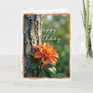 Rustic Frame Birthday Card