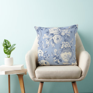 Rustic French Blue Elegance Cushion