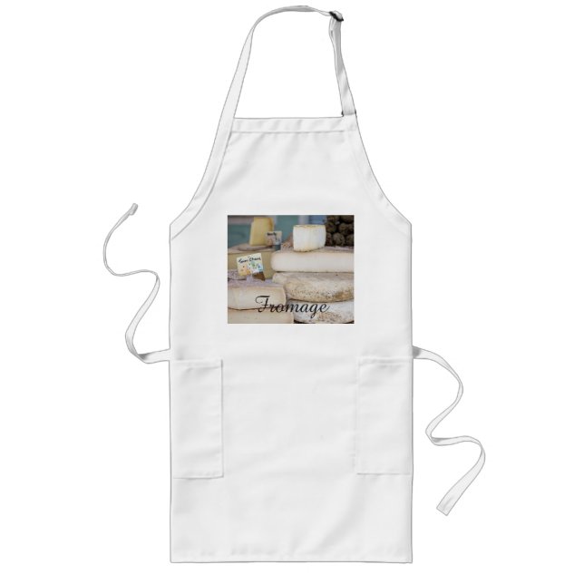 Rustic French Cheese Selection Long Apron (Front)