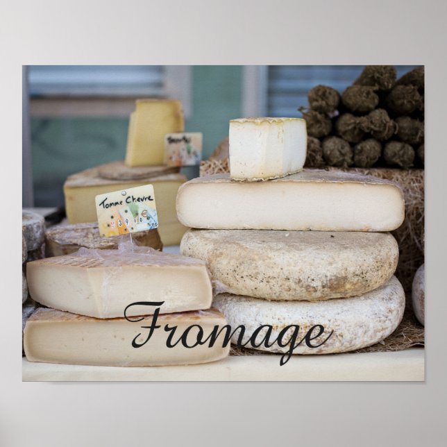 Rustic French Cheese Selection Poster (Front)