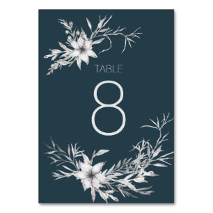 rustic french cottage botanics wedding Table Card