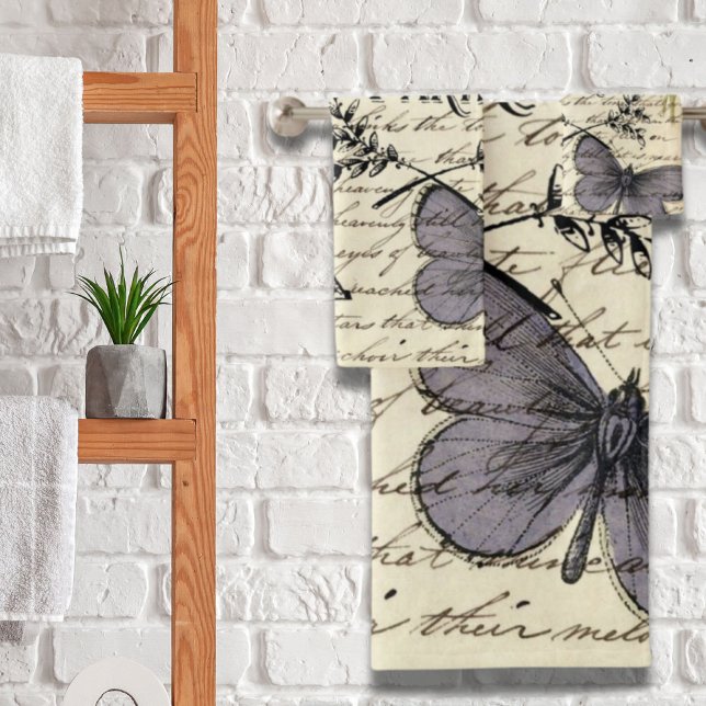 rustic french country scripts paris eiffel tower bath towel set (rustic french country scripts paris eiffel tower bath towel set)