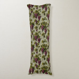 Rustic French Country Vineyard Grapevine Art Body Cushion