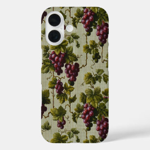 Rustic French Country Vineyard Grapevine Art iPhone 16 Case