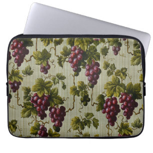 Rustic French Country Vineyard Grapevine Art Laptop Sleeve