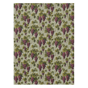Rustic French Country Vineyard Grapevine Art Tablecloth