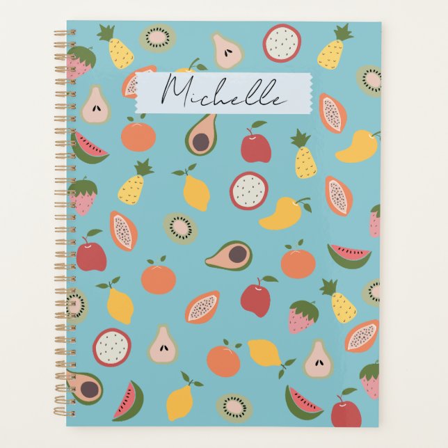 Rustic Fruits Pattern Planner (Front)