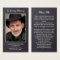 Rustic Funeral Photo Sympathy Memorial Prayer Card