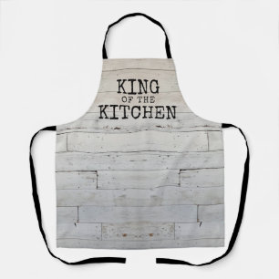 Rustic Funny King of the Kitchen  Apron
