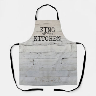 Rustic Funny King of the Kitchen Apron