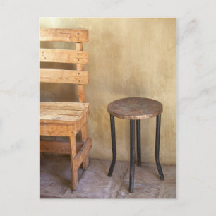 Rustic furniture postcard